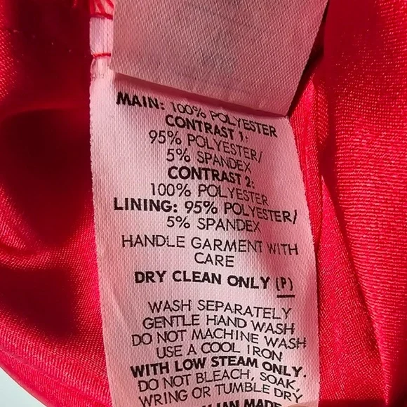 Nicholas Red Roleau Ball Pleated Lace Dress Small - Picture 9 of 10